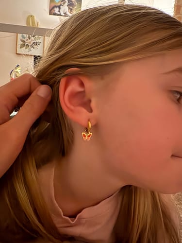 Customer photo review of Butterfly Colorblock Charms