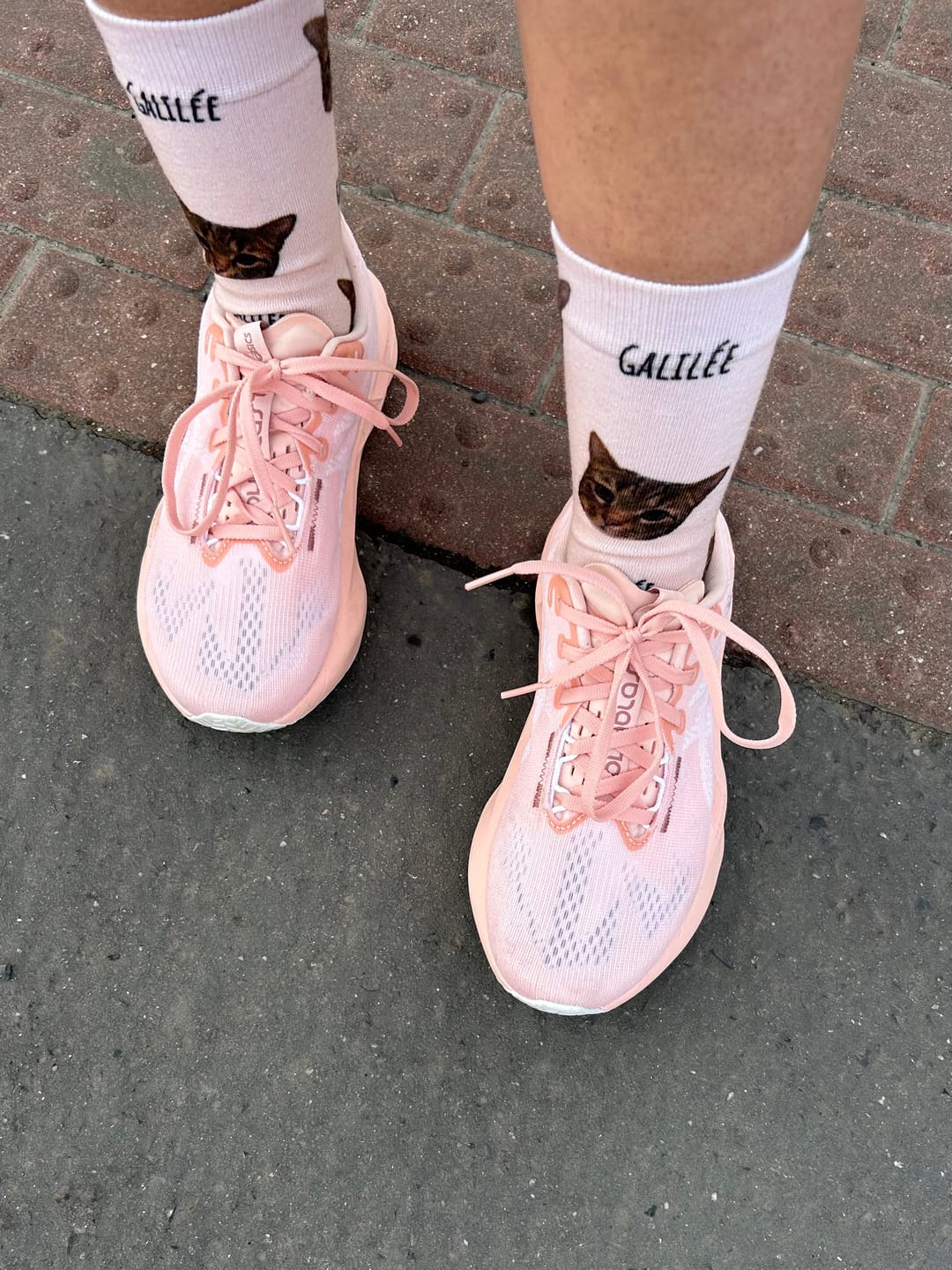 Customer photo review of Votre photo avec texte - Chaussettes personnalisées