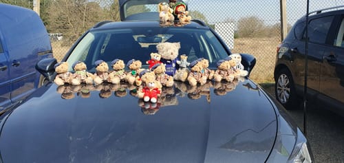 Customer photo review of Red Arrows Teddy Bear Keyring