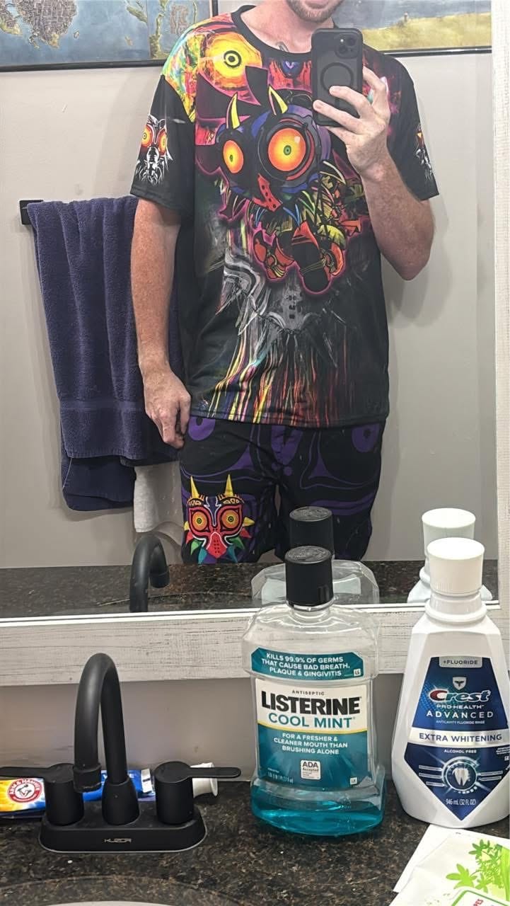 Customer photo review of The Legend Of Zelda Majora's Mask Unisex 3D T-shirt Zip Hoodie