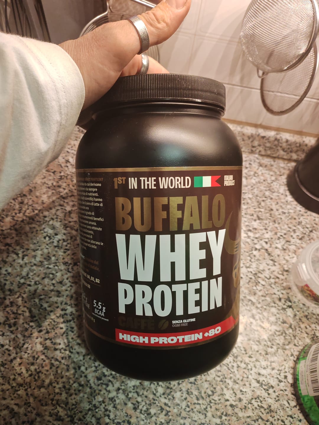 Customer photo review of +80 High Protein - Buffalo Whey Gusto Caffè- Proteine in Polvere