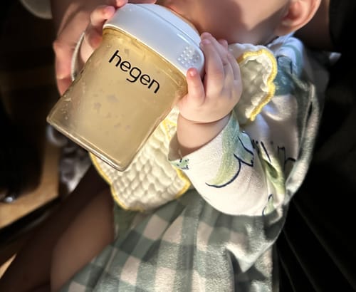 Customer photo review of Hegen Nipple Fast Flow, 2-Pack (6 months and beyond)