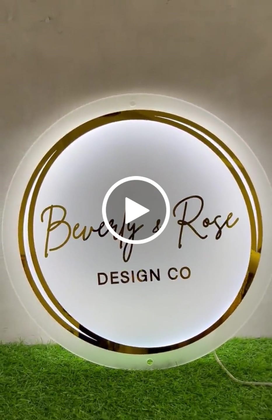 Customer video review of ACRYLIC BACKLIT