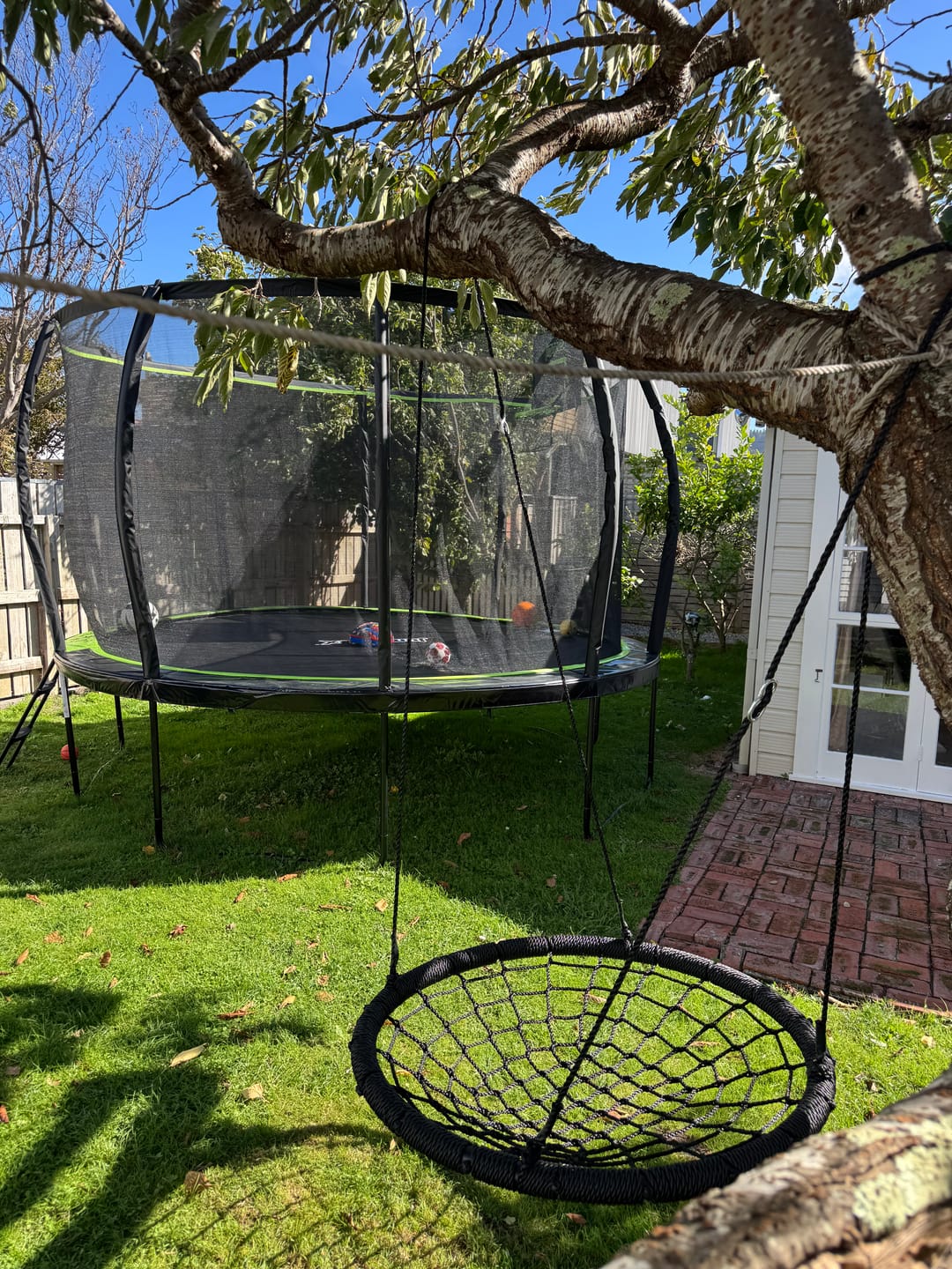 Customer photo review of Outdoor Spider Web Swing - 100cm