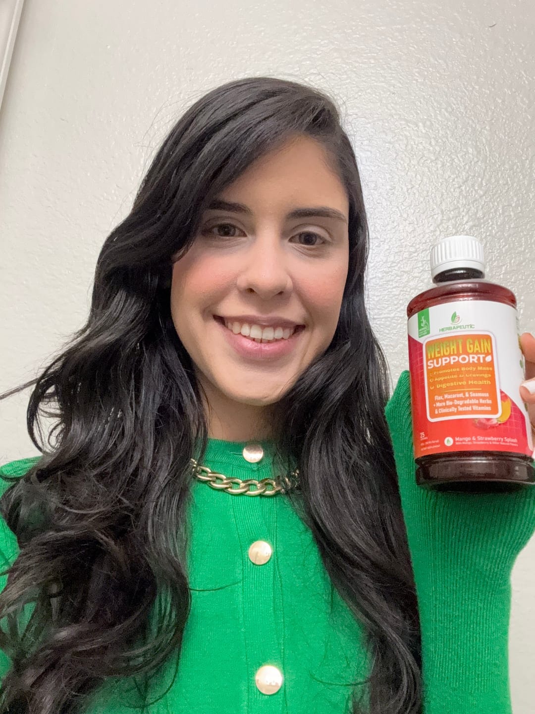 Customer photo review of Herbapeutic Weight Gain Syrup