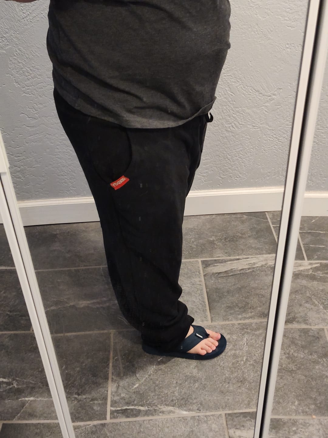 Customer photo review of 80Eighty® Black Fleece Pant