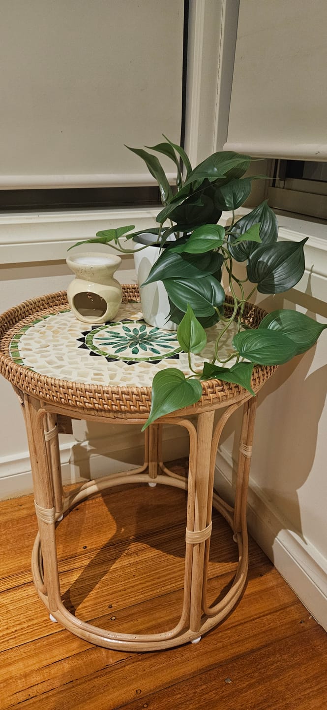 Customer photo review of Oasis Rattan Table