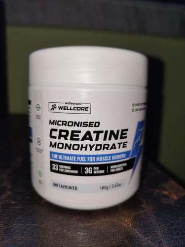 Customer photo review of Wellcore - Micronised Creatine Monohydrate (100g, 33 Servings)