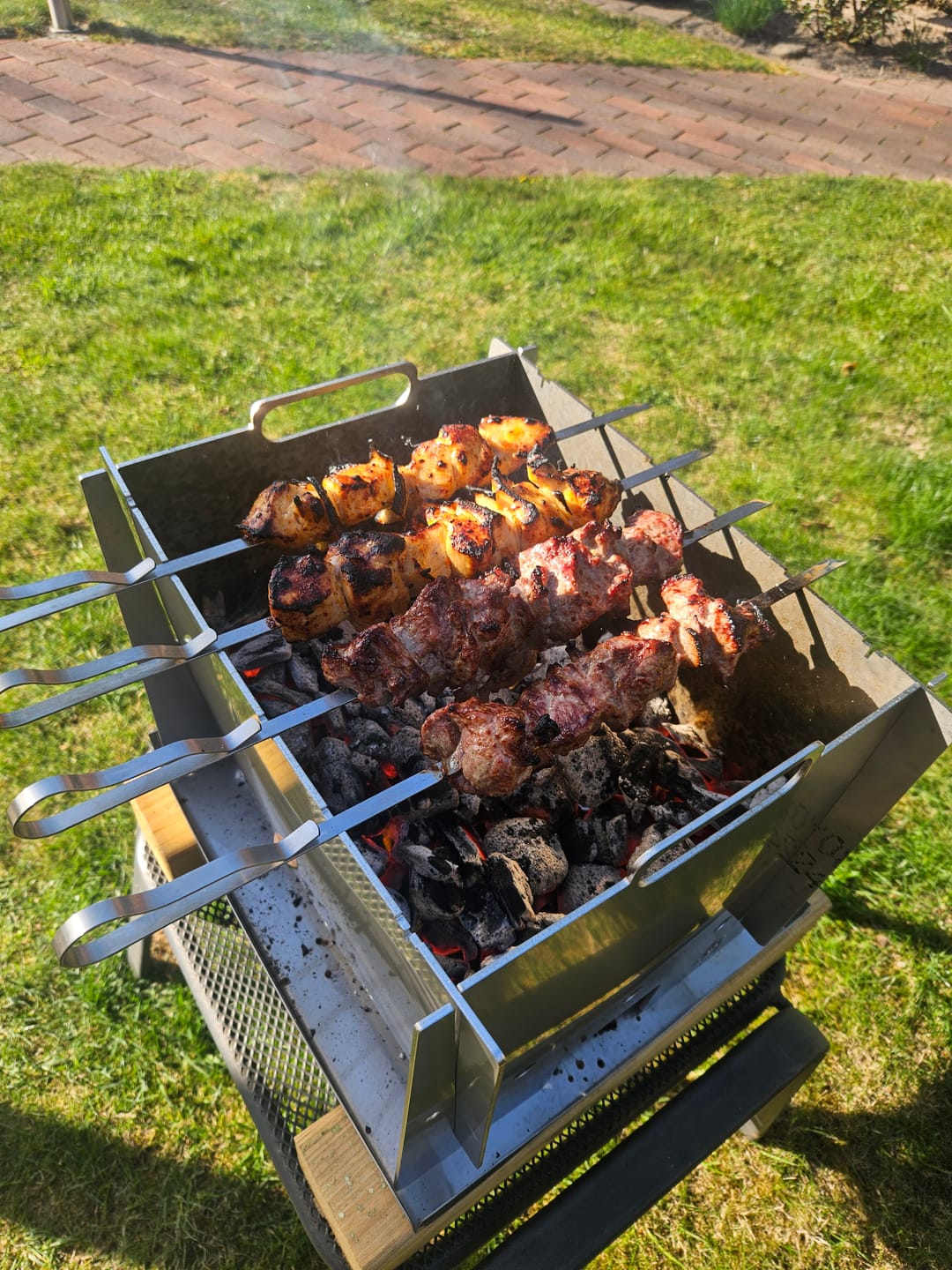 Customer photo review of Lamm-Schaschlik-Original – zart mariniert aus der Lammkeule | mySchaschlik