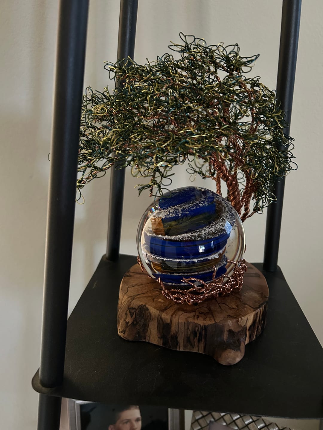 Customer photo review of Reading Tree Of Life with Tranquil Swirl Orb