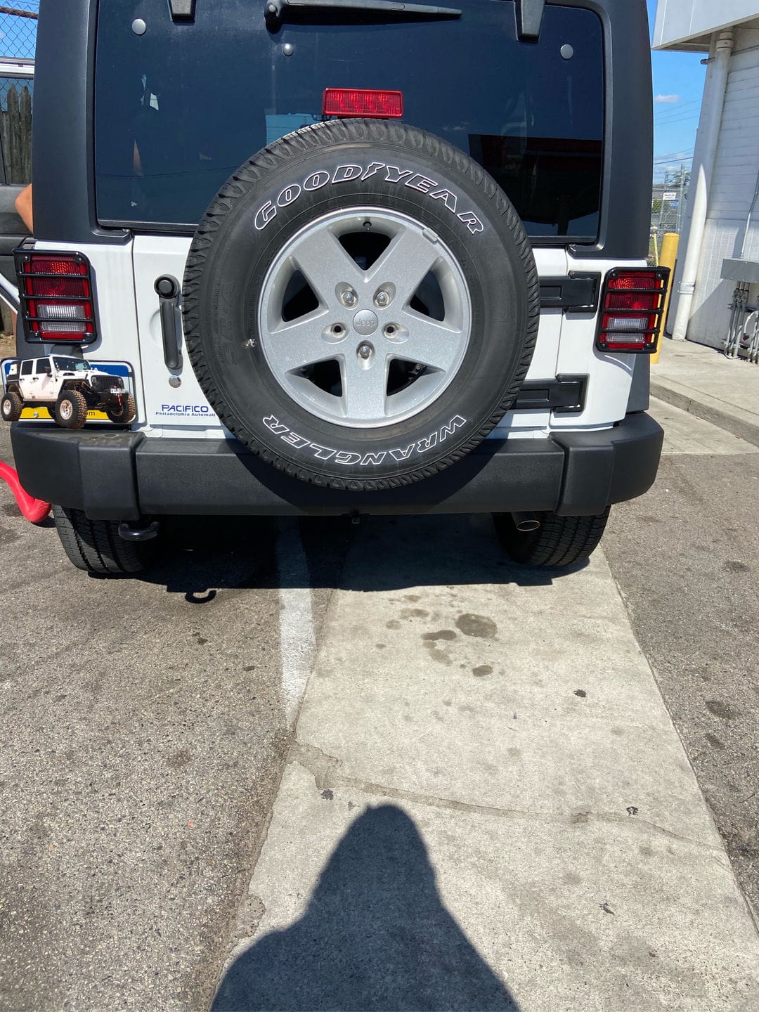 Customer photo review of Black Euro Tail Light Covers for 11-18 Jeep Wrangler JK/ JKU