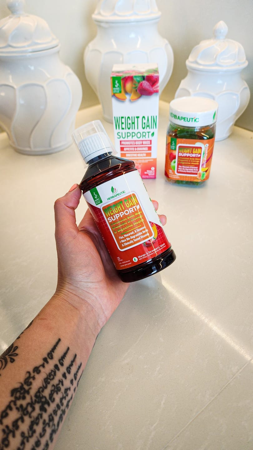 Customer photo review of Herbapeutic Weight Gain Syrup