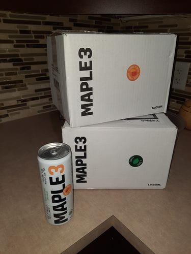 Customer photo review of Sparkling Maple Water