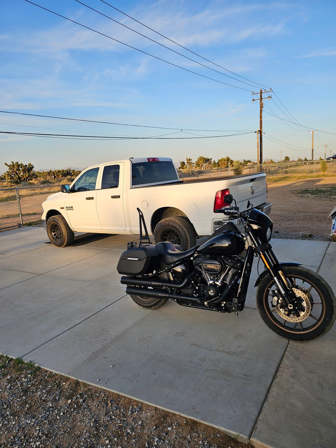 Customer photo review of Iron Born Blade 25" Sissy Bar with Foldable Luggage Rack for Harley Softail Low Rider S FXLRS Matte Black