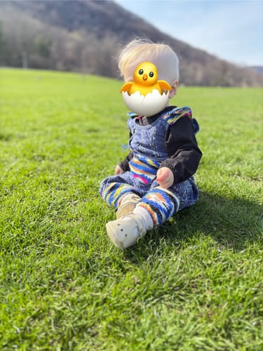 Customer photo review of Birch Mary Jane Baby Shoe