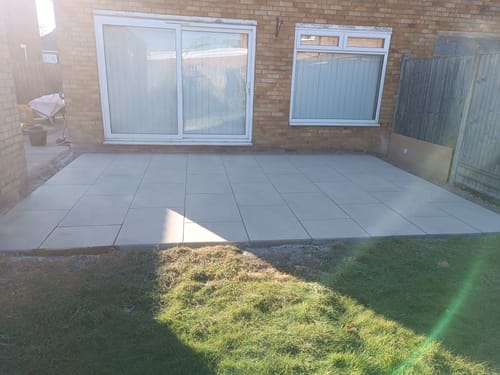 Customer photo review of Castle - Beige Porcelain Paving Tiles - 900 x 600 x 20mm