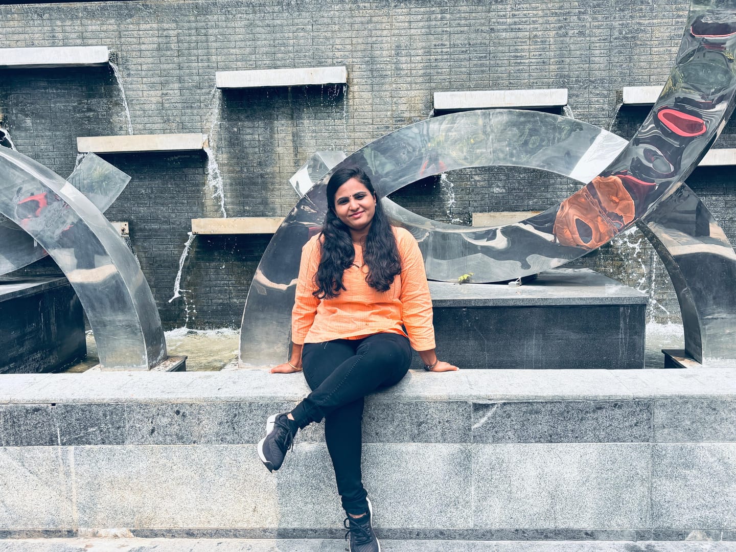 Customer photo review of Peach Everyday Cotton Top