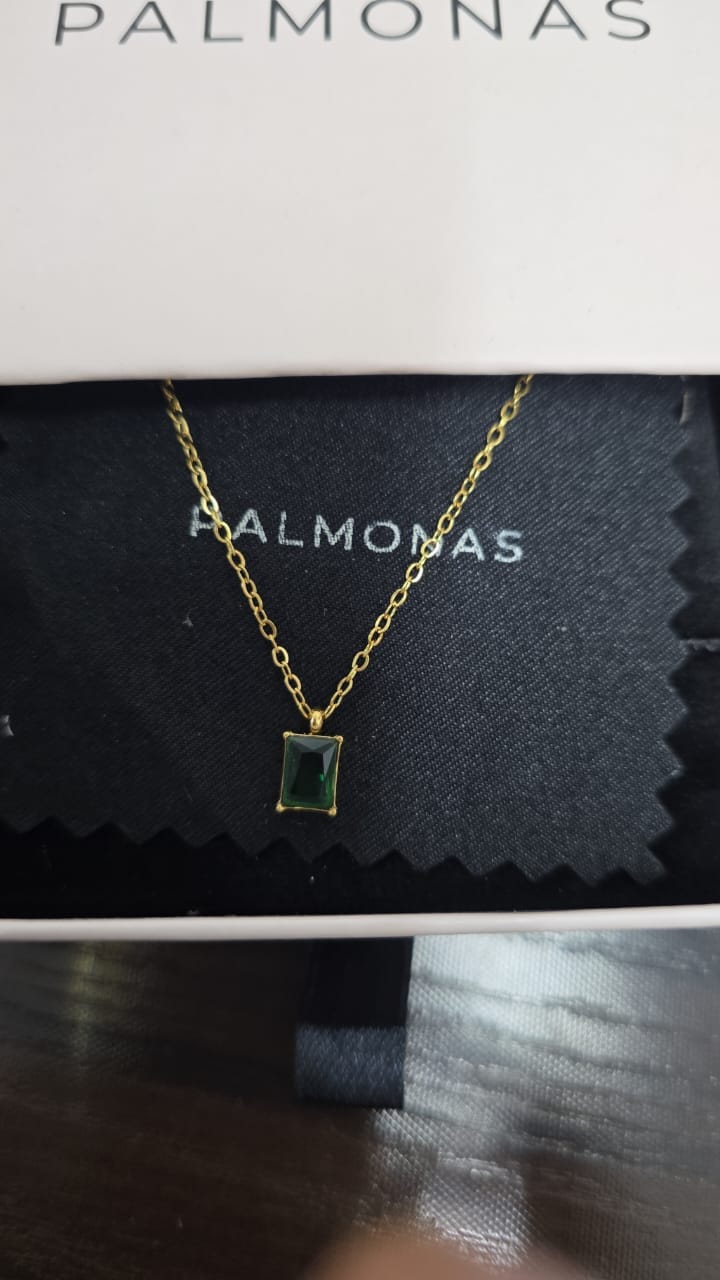 Customer photo review of Emerald Aventurine Necklace