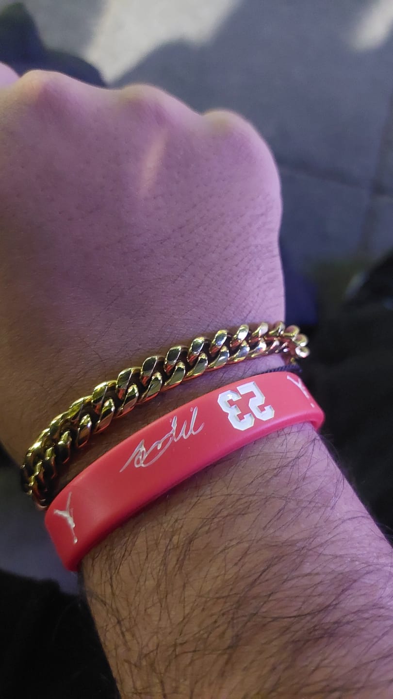 Customer photo review of Pulsera Cuban Oro 8mm