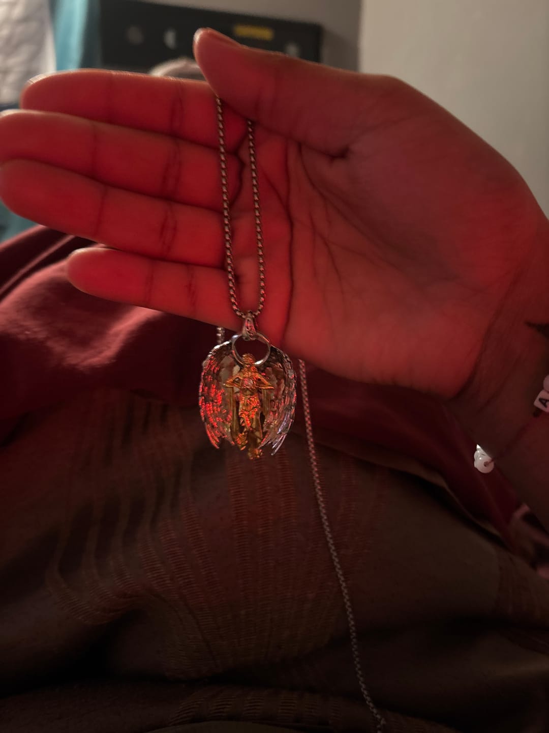 Customer photo review of Guardians Flight Necklace