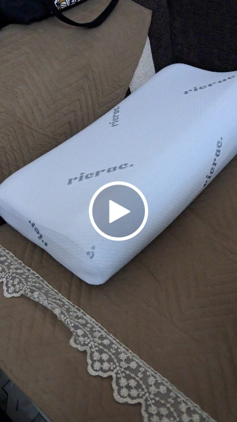 Customer video review of Contour Memory Foam Pillow suitable for Neck & Shoulder Pain