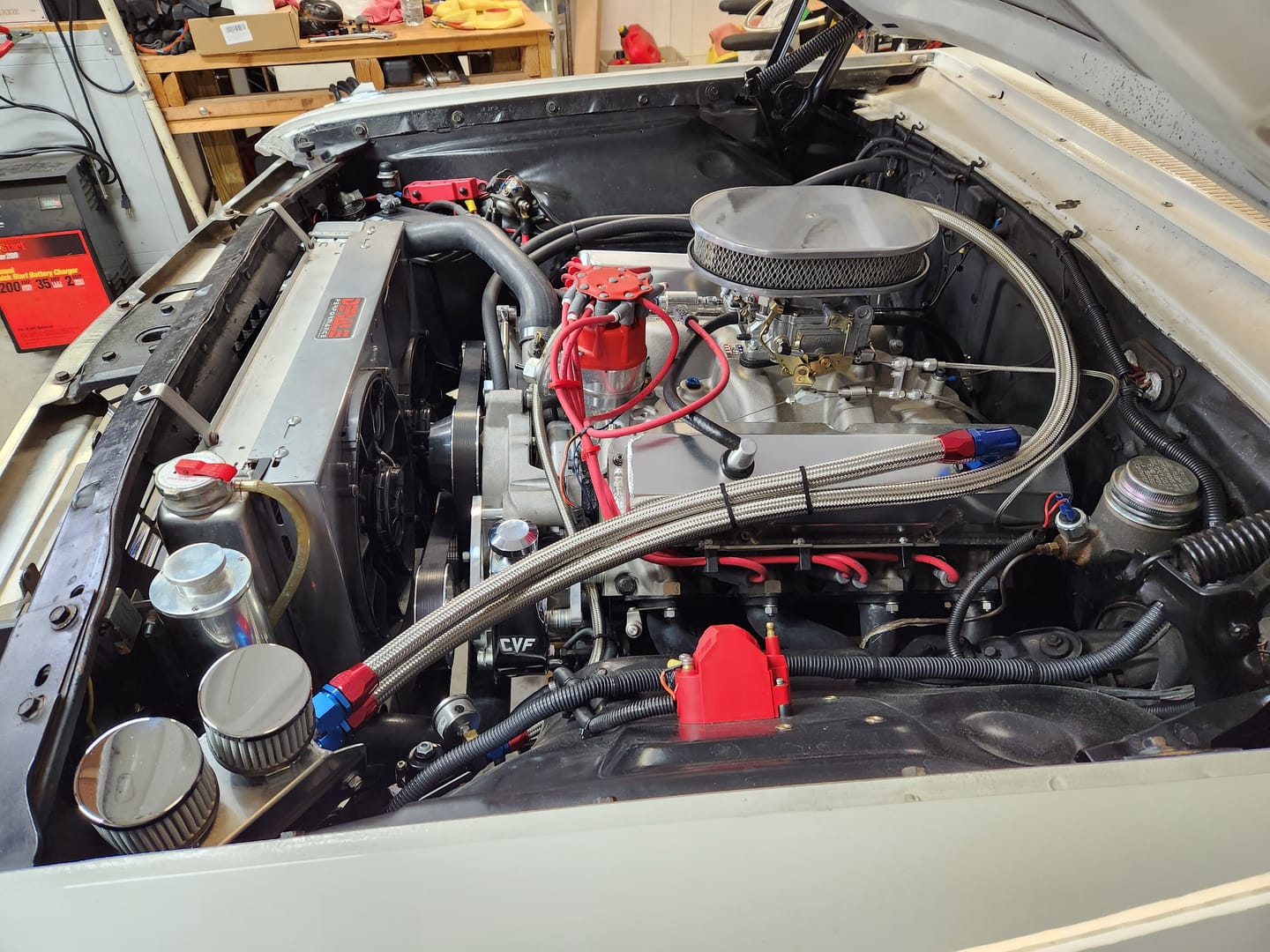 Customer photo review of SBC 12AN Valve Cover Adapter Fittings for Push-In Grommet (Pair)