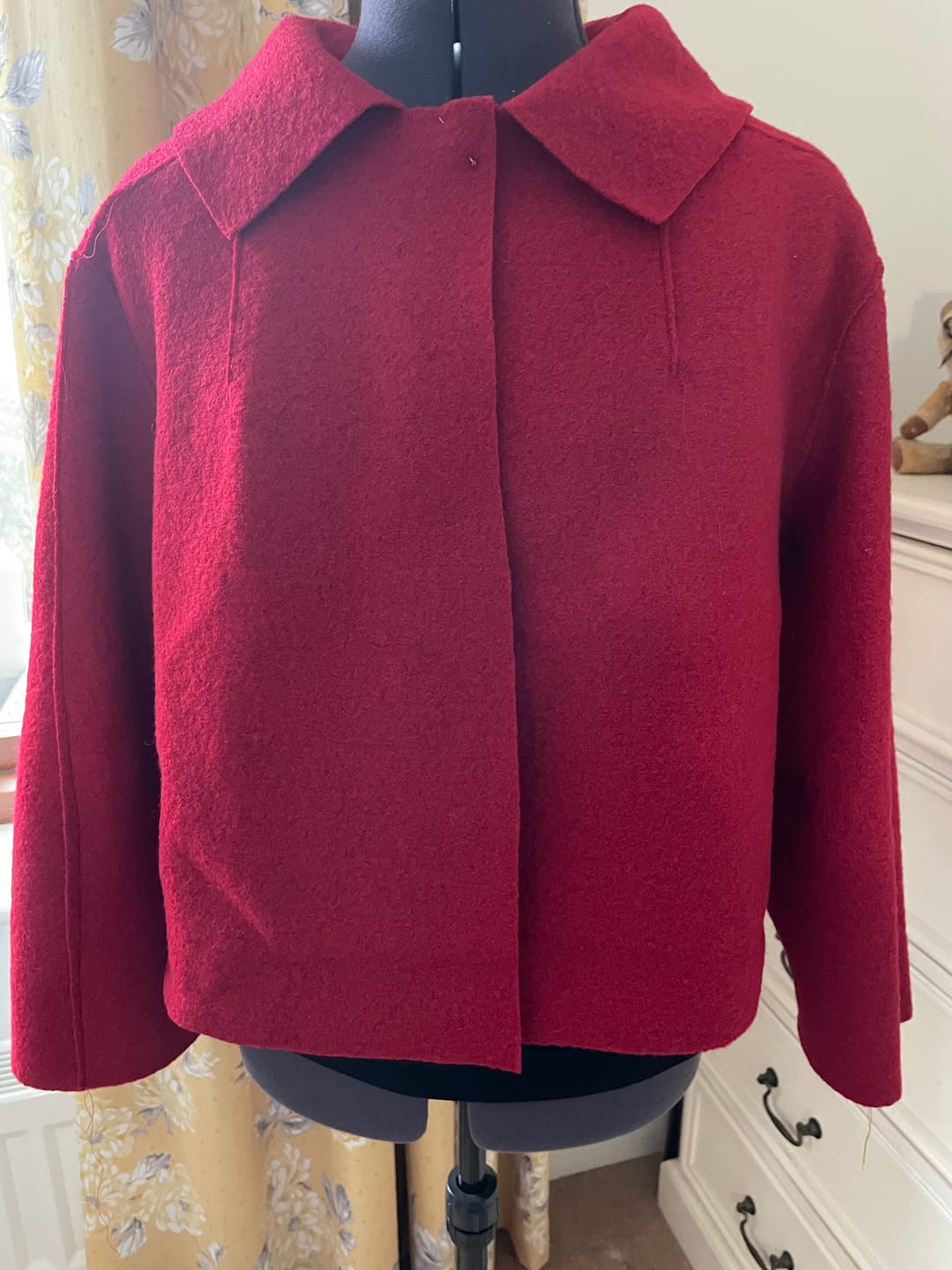 Customer photo review of Plain 100% Boiled Wool Fabric