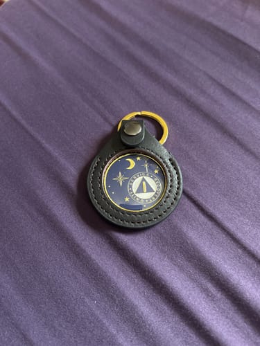 Customer photo review of 1 Year Rocketed to 4th Dimension Specialty AA Recovery Medallion - Tri-Plated One Year Chip/Coin - Blue