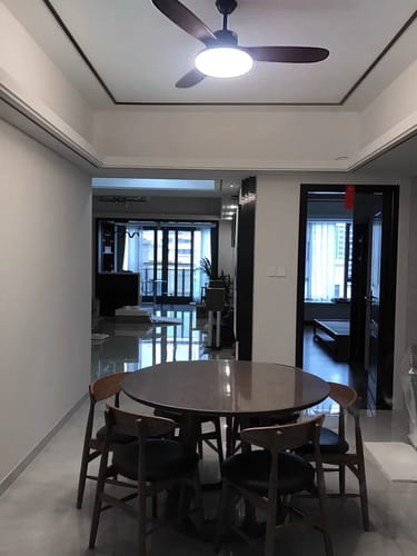 Customer photo review of WOW 3 Wood Blade Ceiling Fan Lamp-wow5090