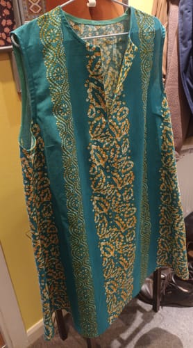 Customer photo review of 3 Metre Luxurious Printed Soft Jersey - 55" (Greens)