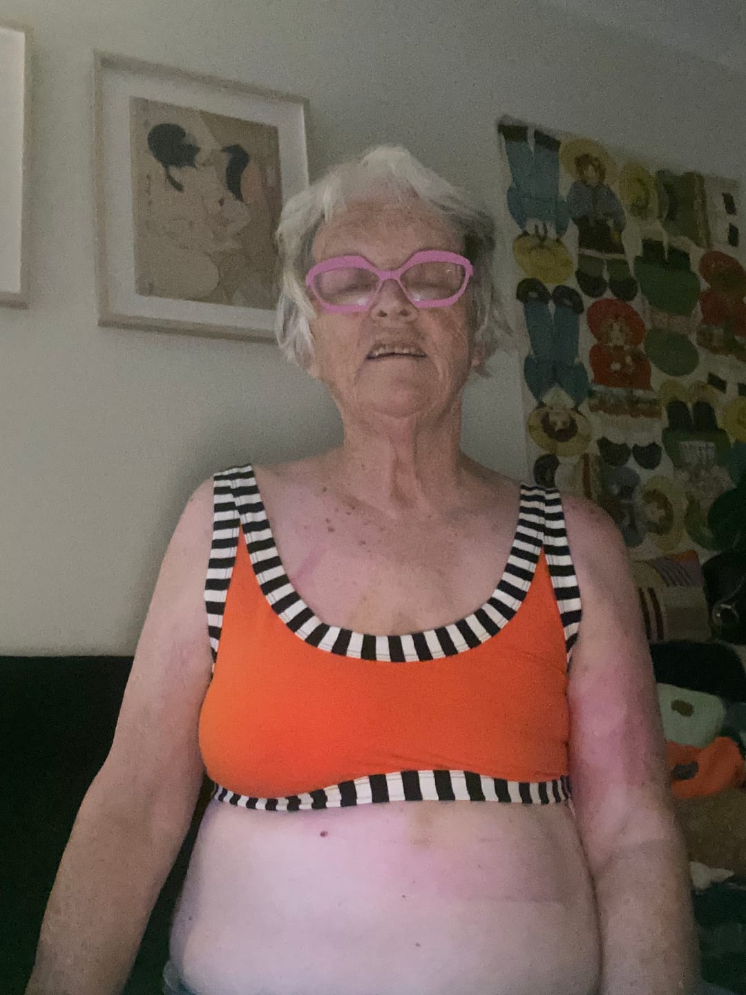 Customer photo review of Original Crop Top Black