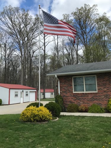 Customer photo review of Ultra Heavy Duty American Flag - 2-ply Polyester - Made In USA