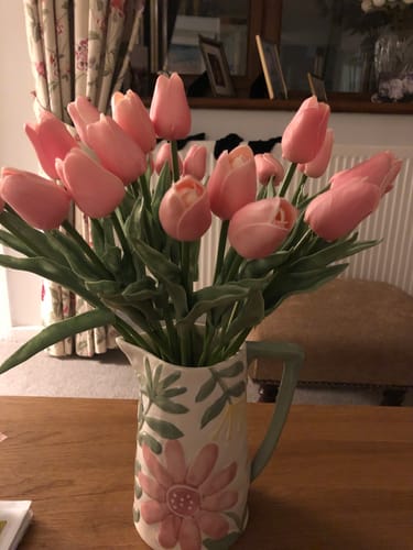 Customer photo review of Faux Tulip - Pink (25 Stems)