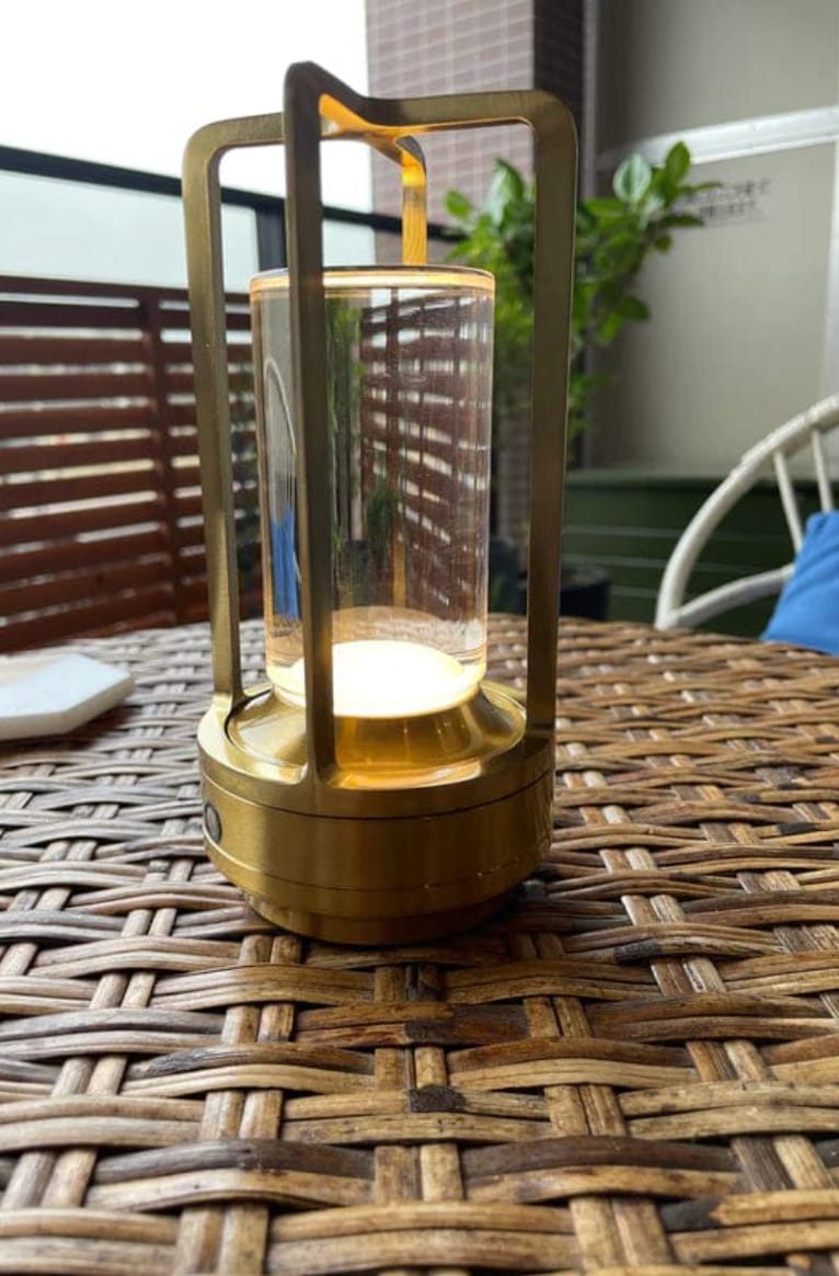 Customer photo review of Crystal Lantern Lamp