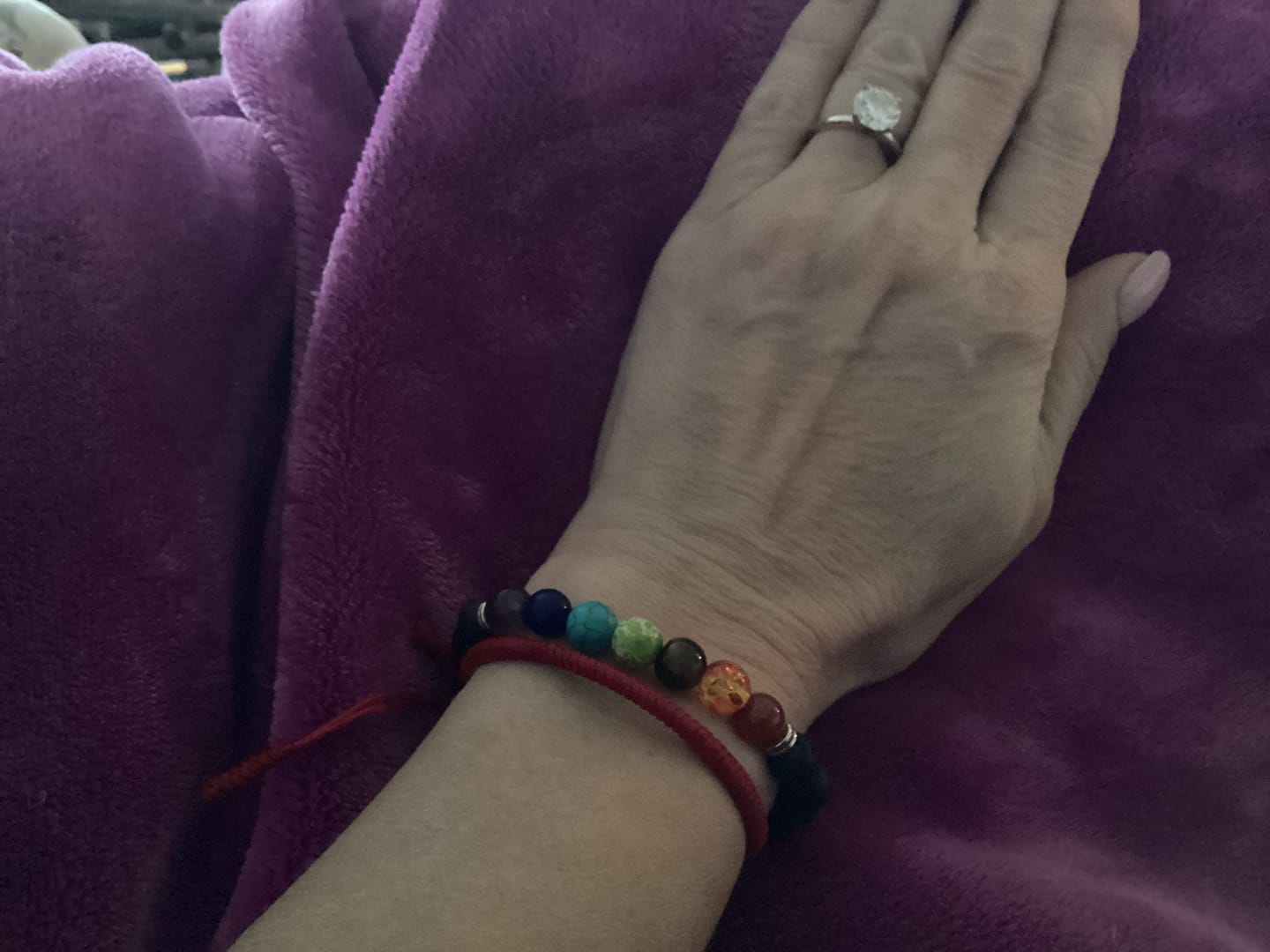 Customer photo review of 7 Chakra Bead Bracelet