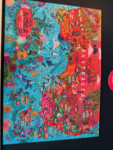 Customer photo review of Wine Puzzle - Australia