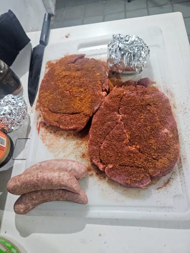 Reseña con foto de un cliente sobre Diezmillo Steak