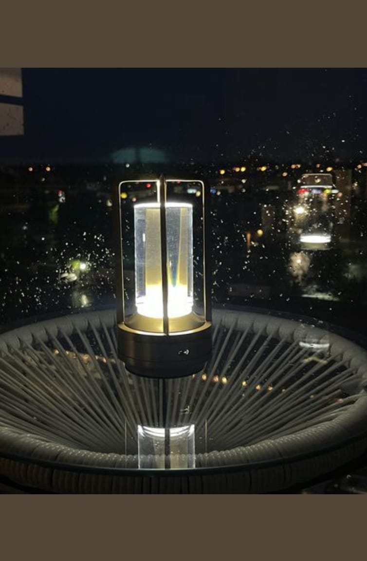 Customer photo review of Crystal Lantern Lamp