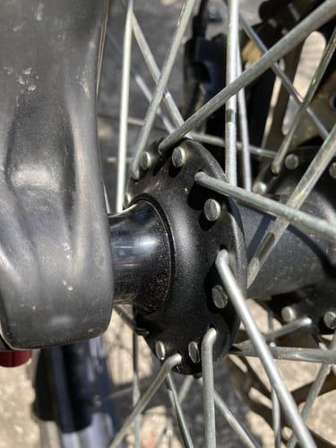 Customer photo review of OEM Front Wheel Spacer | Talaria Sting | MX3 / MX4 | Surron LBX | E Ride Pro