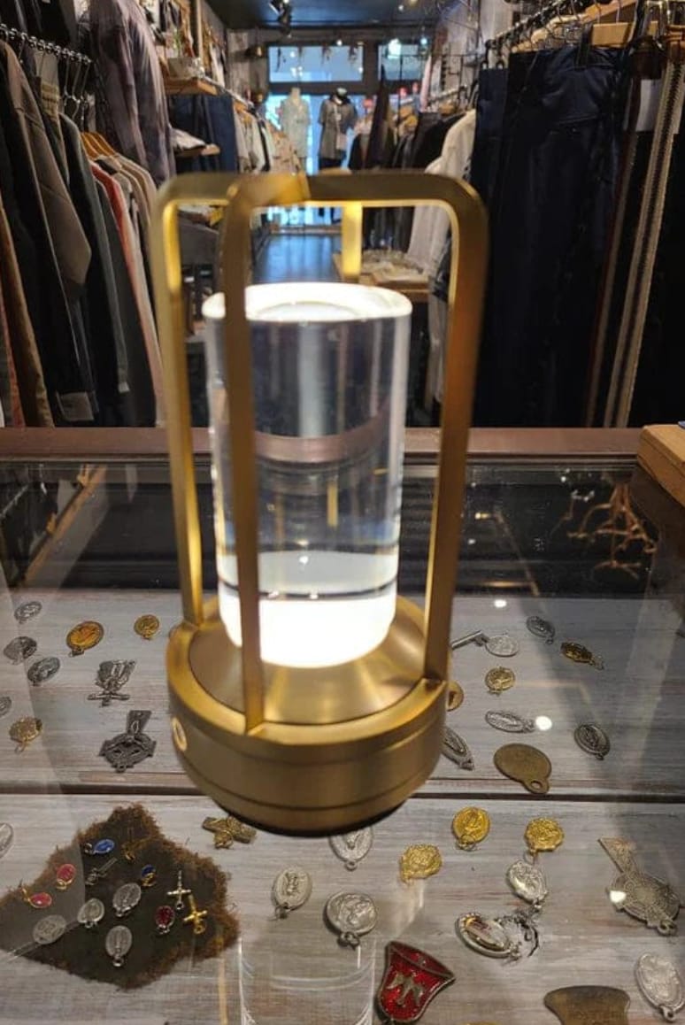 Customer photo review of Crystal Lantern Lamp