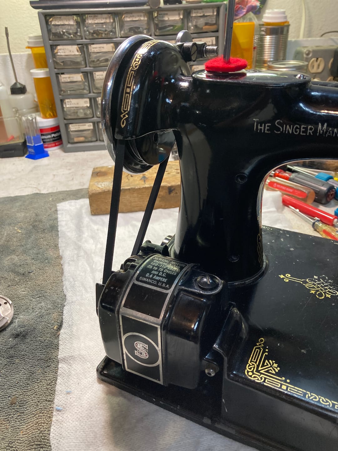 Customer photo review of Motor Belt, Singer #194144