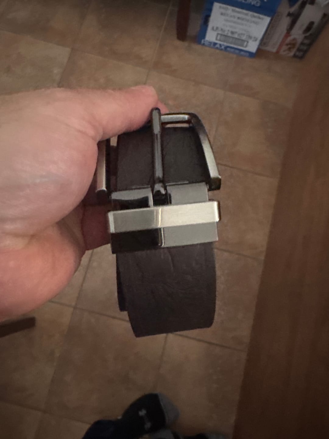 Customer photo review of Mystery Box  - Two Less Than Perfect Full-Grain Leather Belts