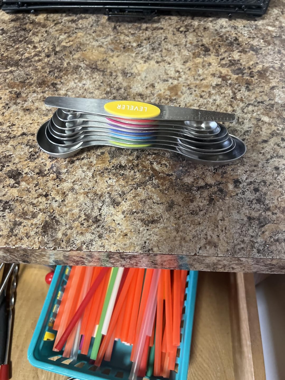 Customer photo review of Stainless Steel Magnetic Measuring Spoons Set