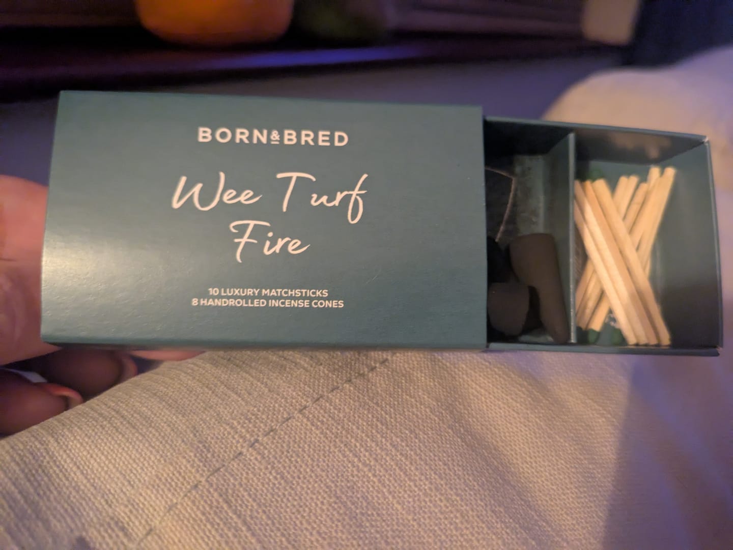 Customer photo review of Wee Turf Fires Incense Match Box