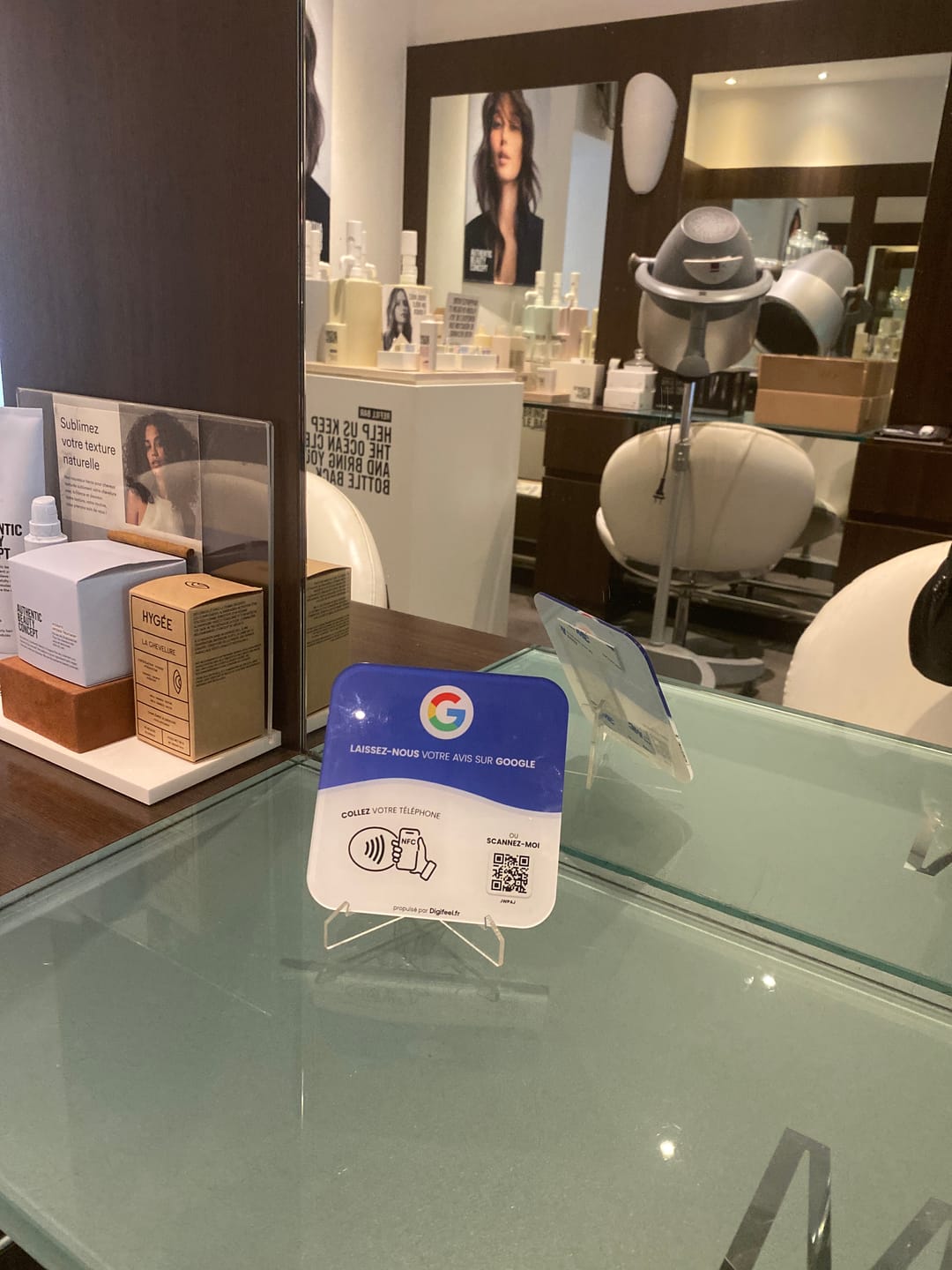 Customer photo review of Plaque Avis Google