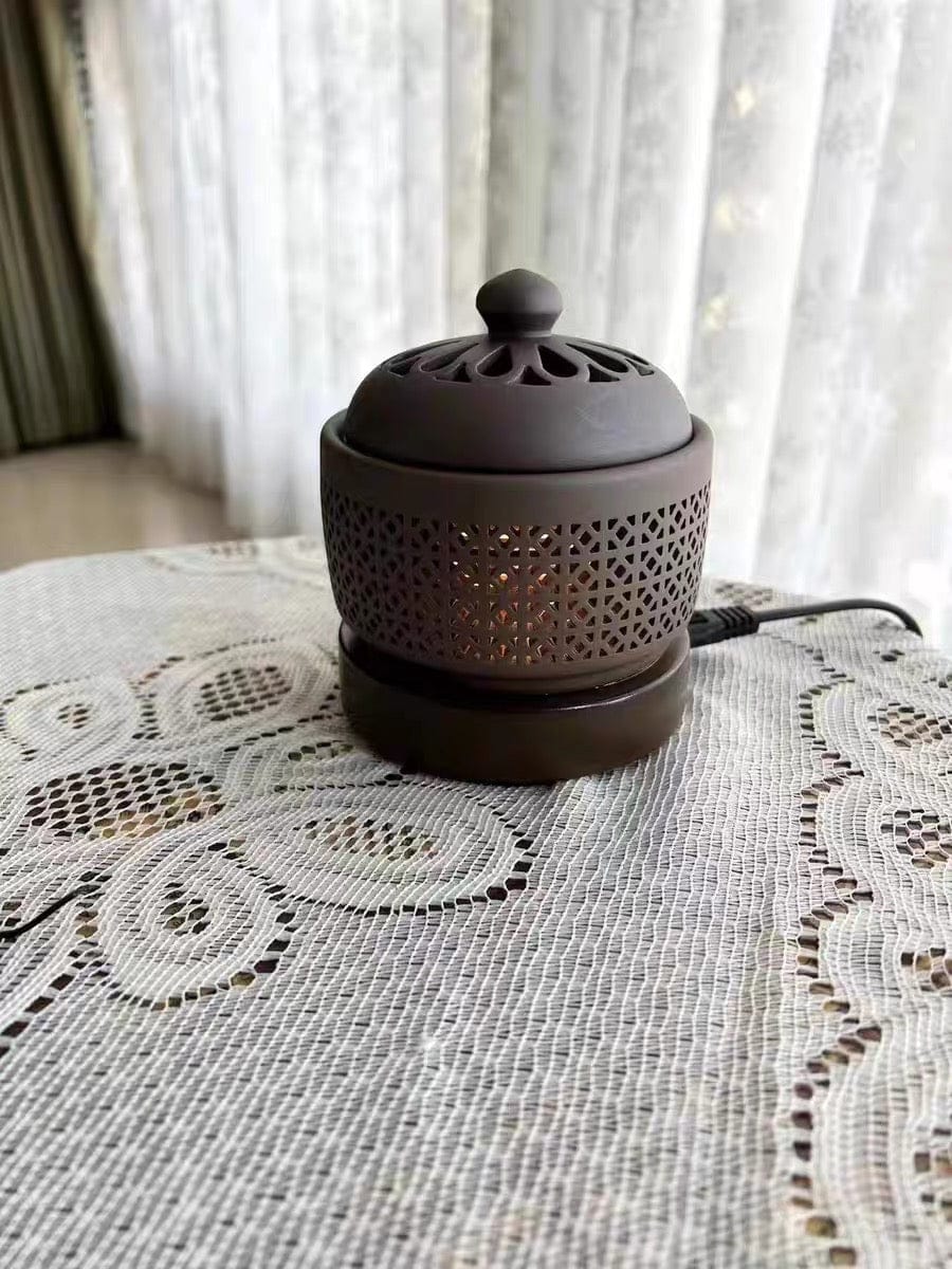 Customer photo review of Electric Oil Incense Powder Burner With Light