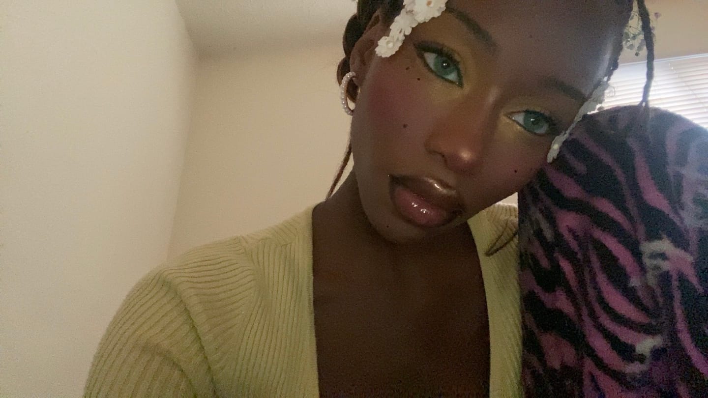 Customer photo review of Citha Hazel Brown Prescription Colored Contact Lenses