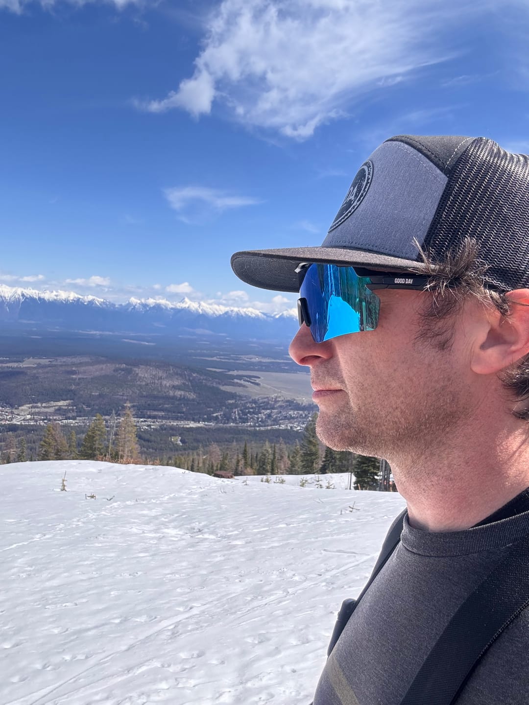 Customer photo review of The Jenna Sunglasses - Blue Lens