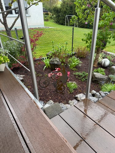 Customer photo review of Gartenstecker Mountainbiker