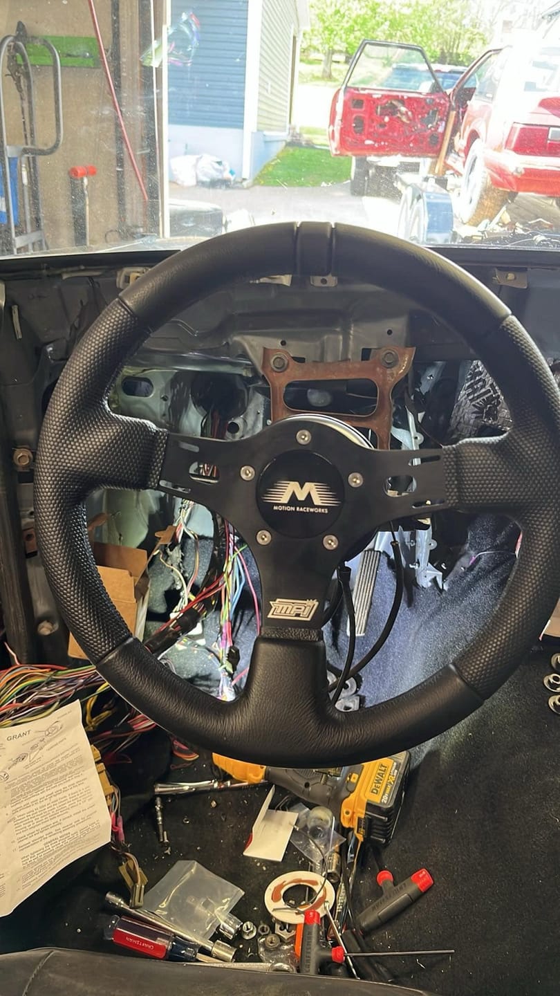 Customer photo review of Motion Raceworks MPI Race Steering Wheel All Black MPI-DRG-R513-BLK-MRW